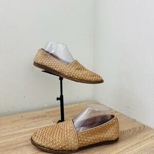 Nisolo Alejandro Tan Woven Slip On Loafer Women’s Size 8